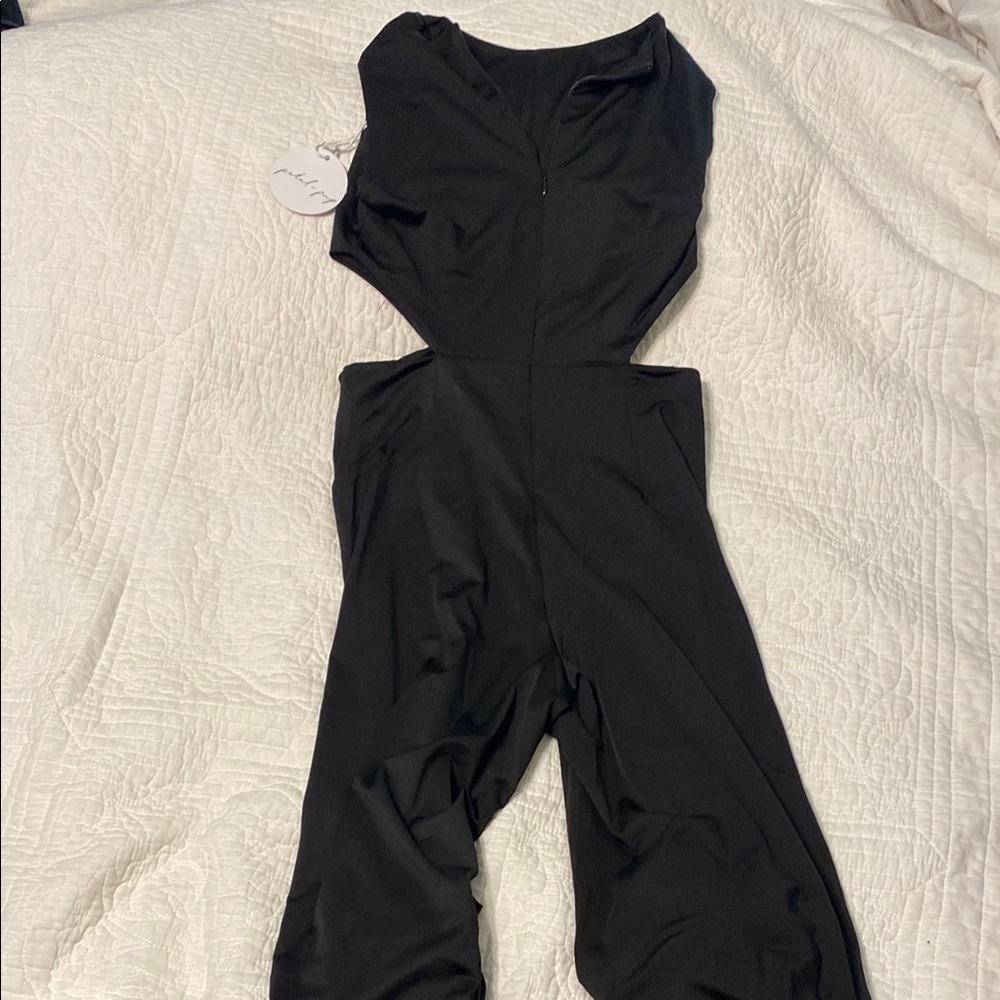 Petal & Pup Black Cutout Jumpsuit